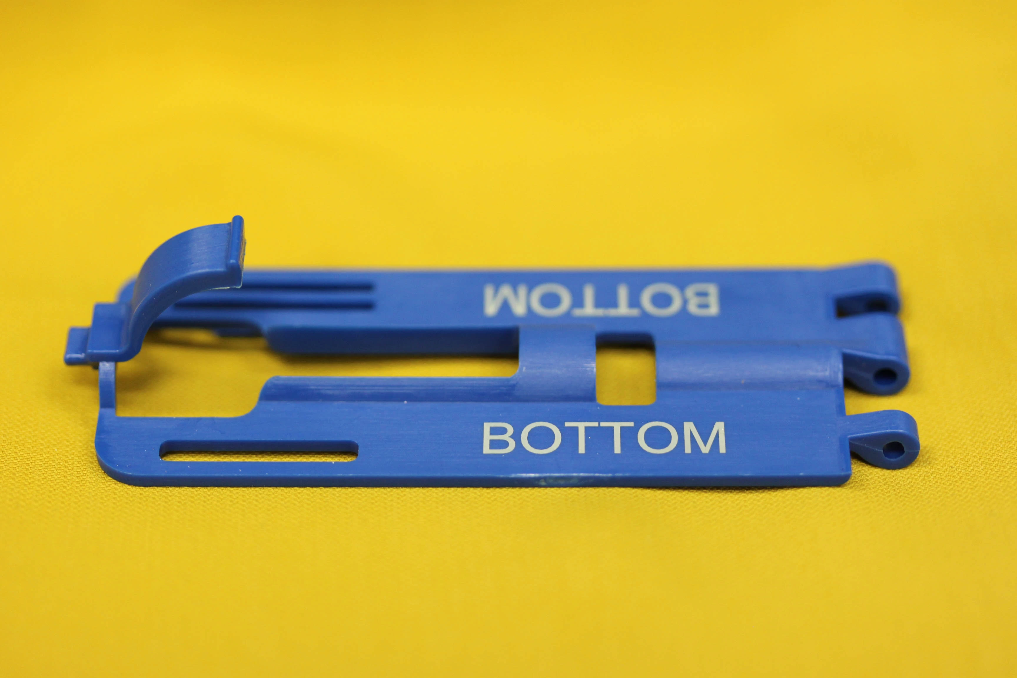 Laser Marking - Blue ABS Plastic - Bottom