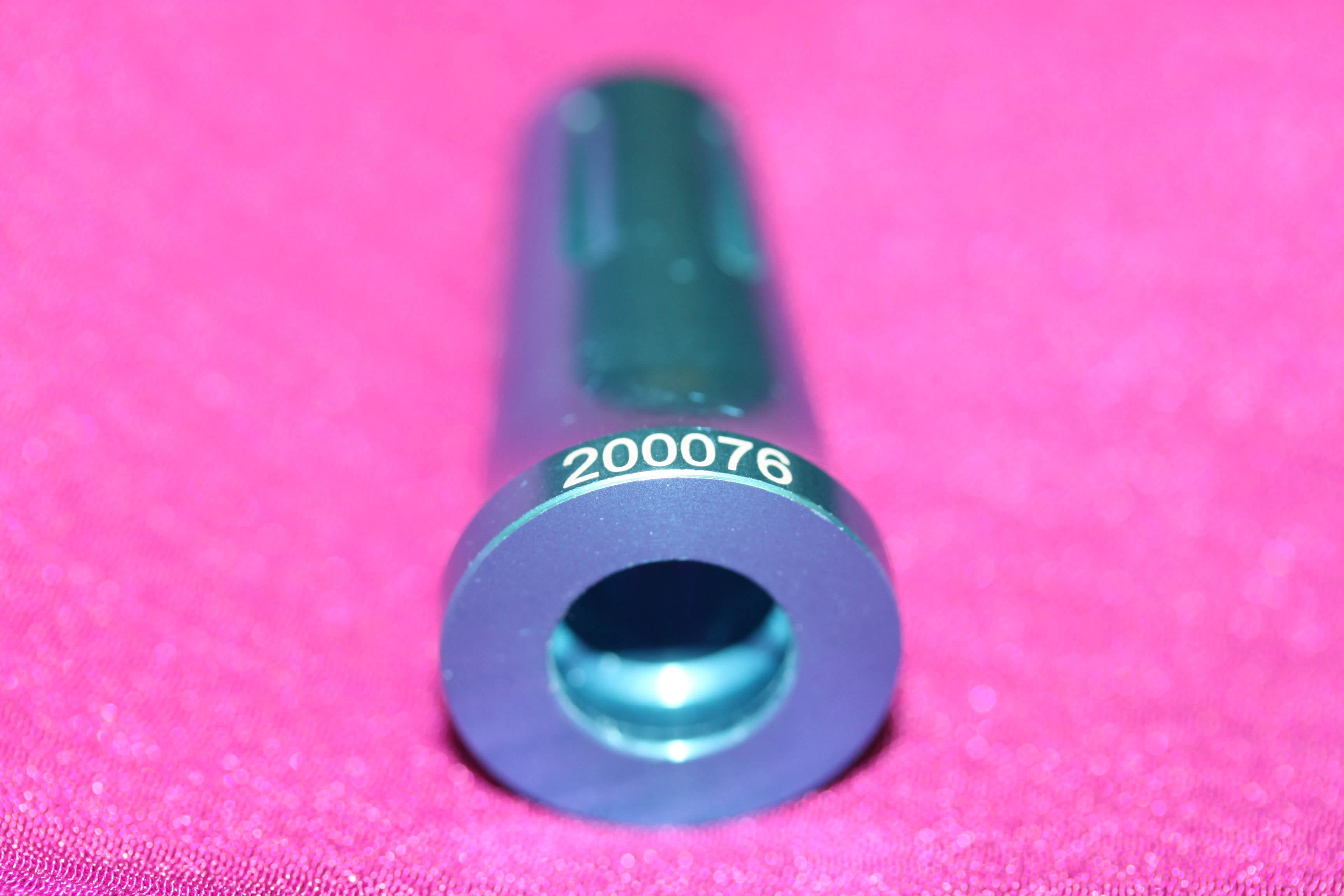 Laser Marking - Blue Anodized Aluminum - Tubing